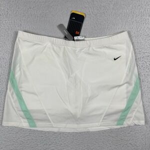 Nike Skort Womens‎ Large White Vintage Y2K Golfer Tennis Pickleball Activewear